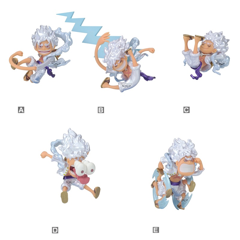 PRE-ORDER Banpresto - One Piece World Collectable Figure - Monkey D. Luffy Gear5 Special Metallic Color Ver. [Set of 5]