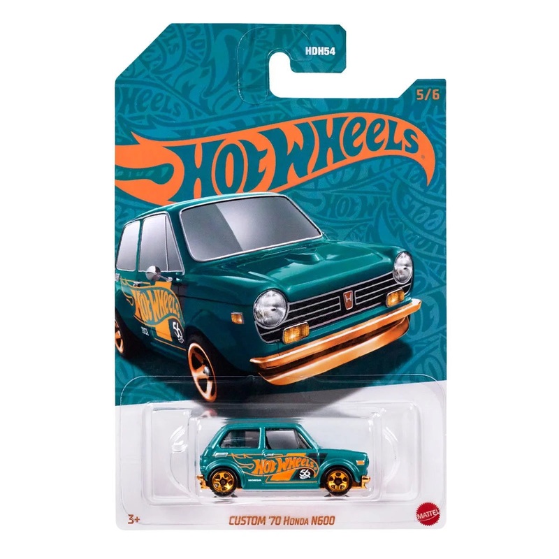Hot Wheels 56th Anniversary Pearl and Chrome 2024 Mix 1 Custom '70 Honda N600