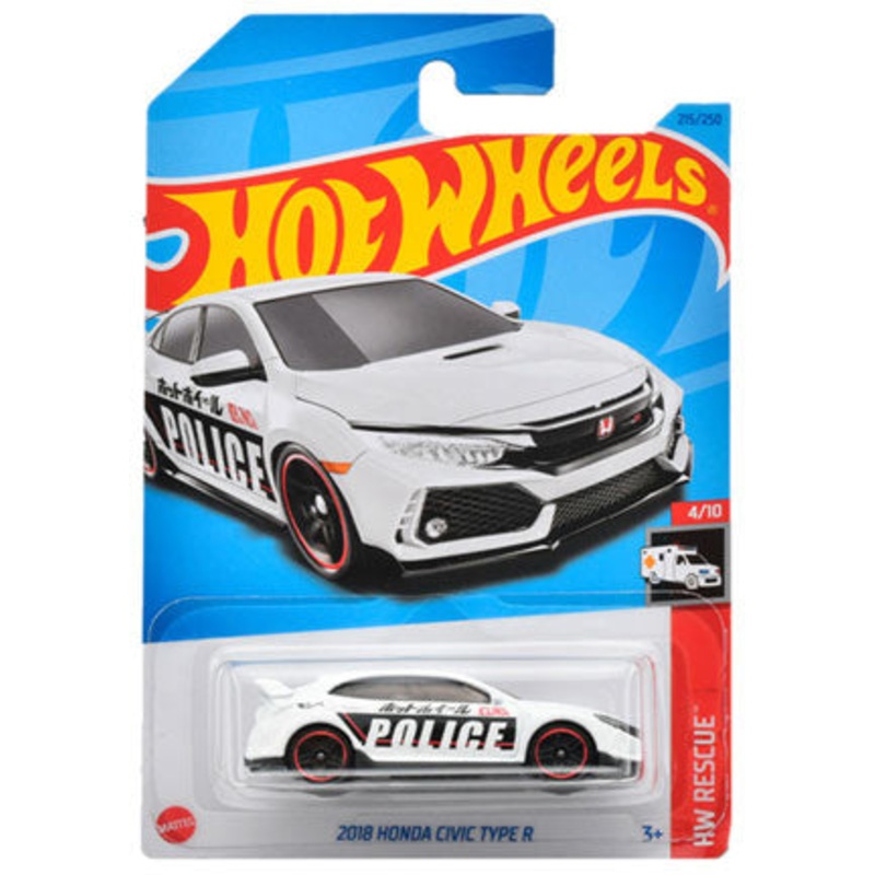 Hot Wheels Basic Car 2018 Honda Civic Type R (HNK50)