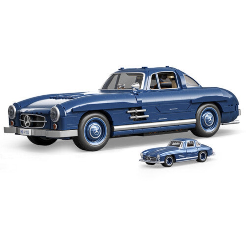 Mattel Brick Shop - Hot Wheels Premium Series Mercedes-Benz 300Sl, Includes 1 Collectible Diecast Car, 1600 Piece Collectible Building Toy Set (Pre-order)*