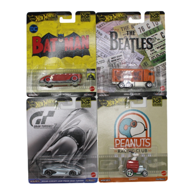 Hot Wheels Pop Culture 2024 Mix 2 Vehicle Case of 4