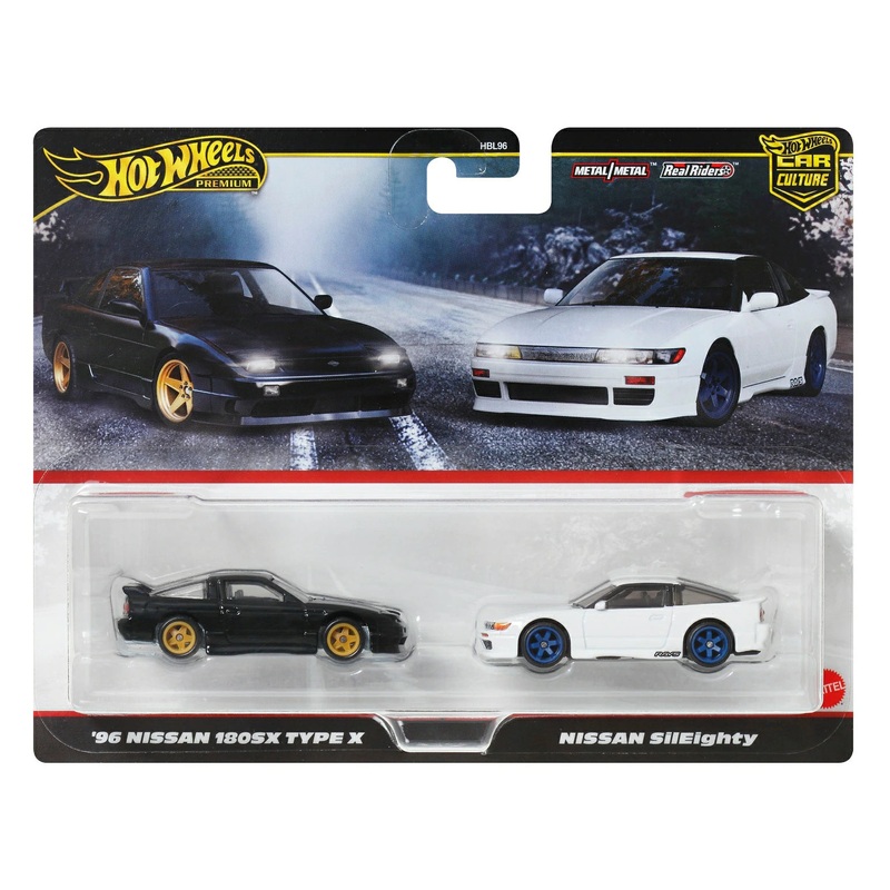 Hot Wheels Premium 2 Pack '96 180Sx Type X / Sylheity