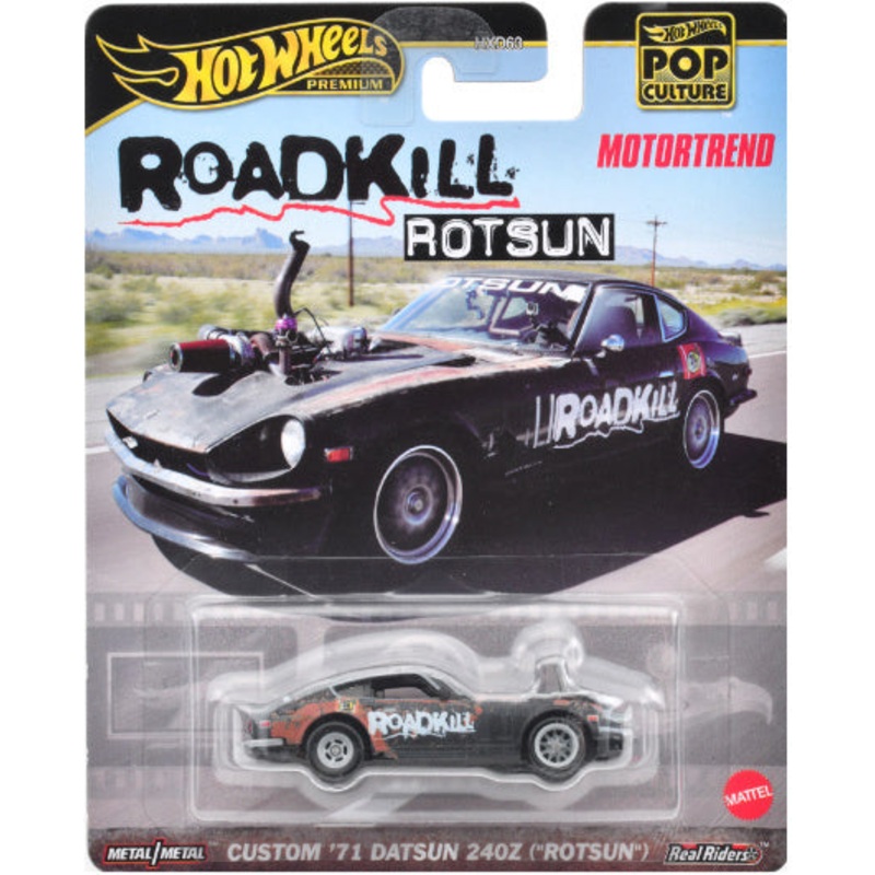 Hot Wheels Pop Culture ROADKILL ROTSUN - Custom '71 Datsun 240Z (Rotsun) (HKC37)