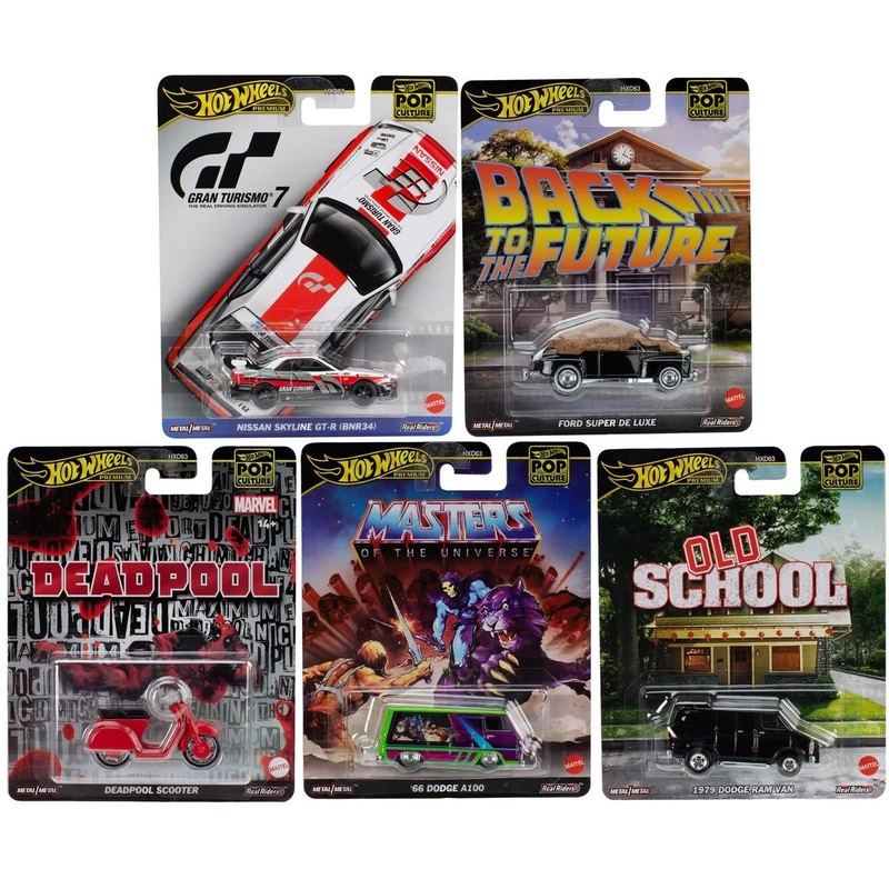 Hot Wheels Pop Culture 2025 Mix 3 Set of 5 (Pre-order)