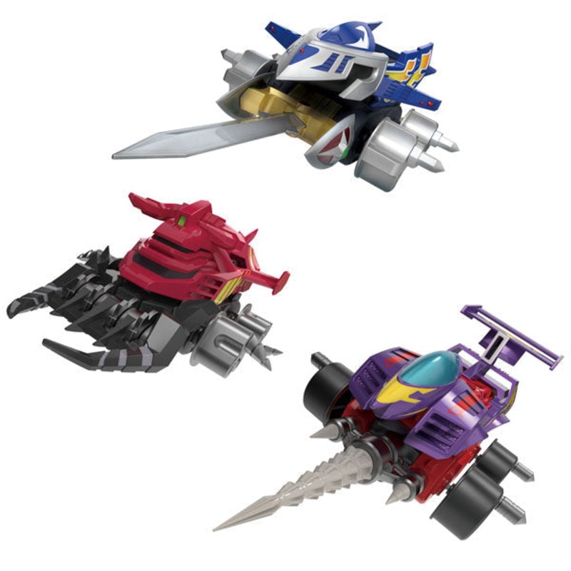 BACK-ORDER Bandai - SMP - Crush Gear Turbo - Crush Gear Battle 1 - EX1 Garuda Eagle, Raging Bull & Shooting Mirage