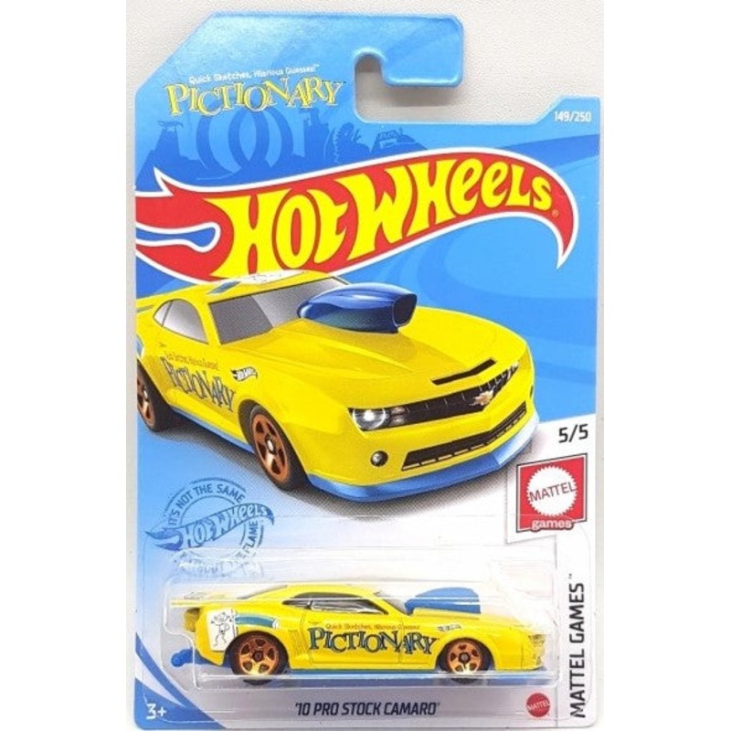 2021 Hot Wheels '10 Pro Stock Camaro Pictionary Mattel Games
