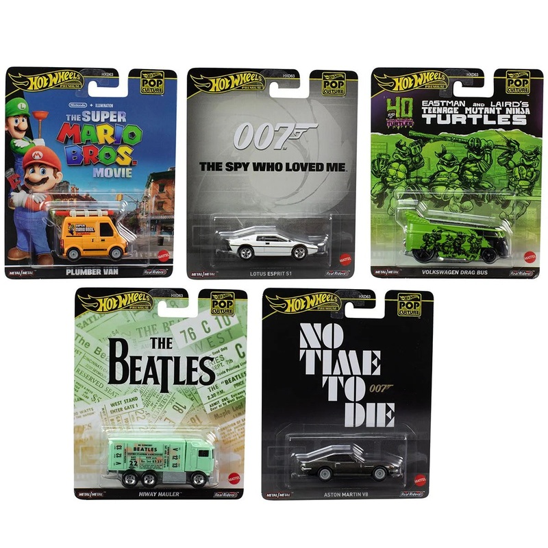 Hot Wheels Pop Culture 2024 Mix 4 Vehicle Case of 5